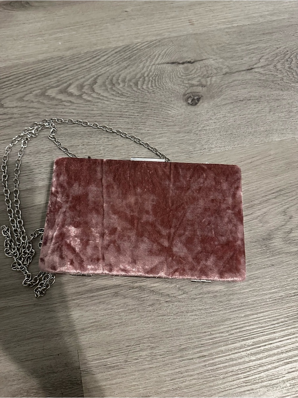 GLINT Luxurious Crushed Velvet Marble Pink Party Bag